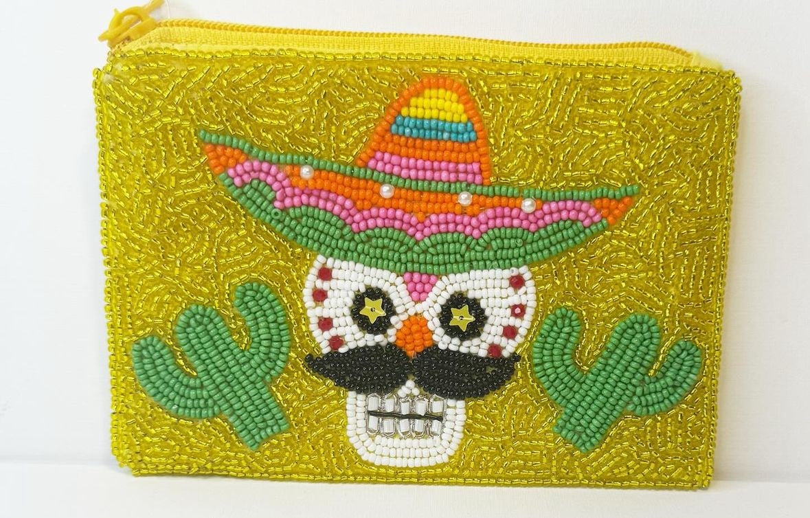 Beaded coin purse