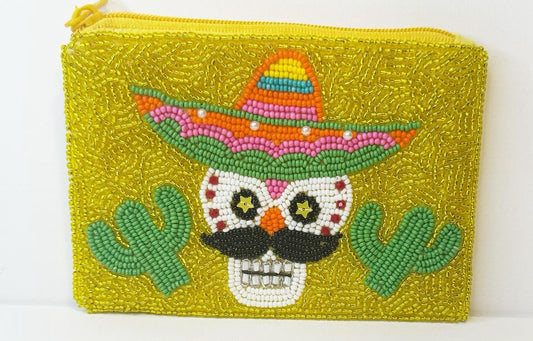 Beaded coin purse