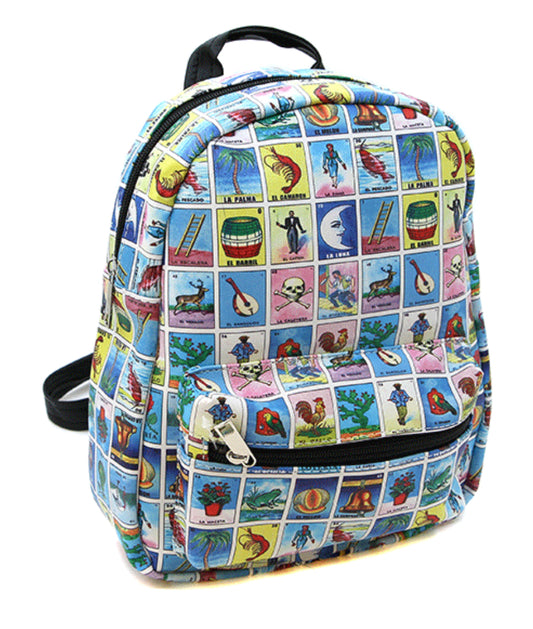 Loteria mini zipper backpack